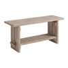 Alaterre Furniture Castleton Mango Wood 40"W Bench and Coat Hook with Shelf AWTR032927